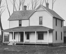 Zijn thuis Tilden, Nebraska; omstreeks 1910.